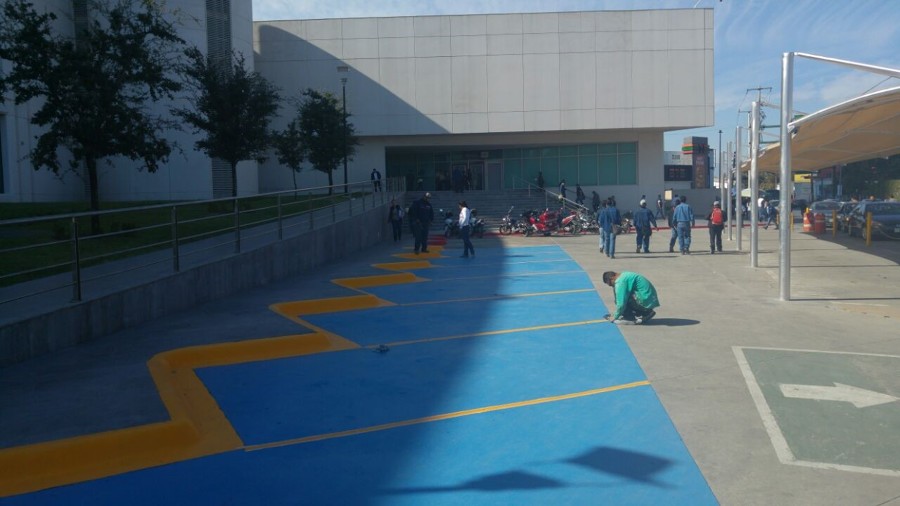 pintura estacionamiento